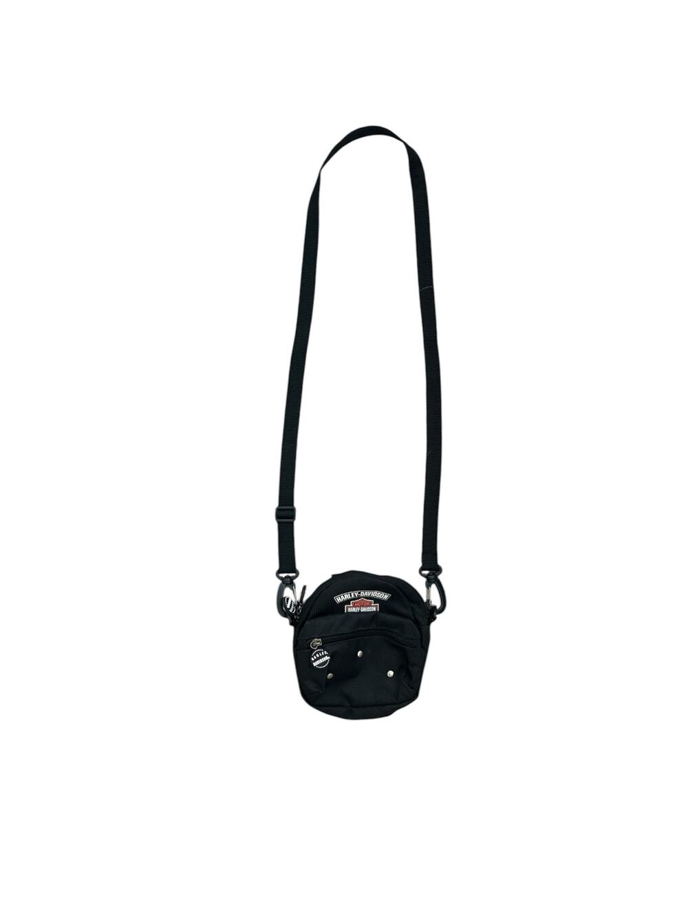 Harley Davidson Black Nylon Belt Bag Satchel